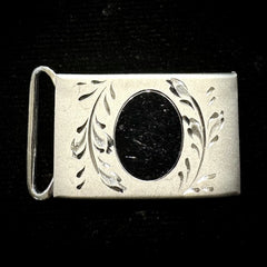 Theda Vintage Sterling Silver Belt Buckle
