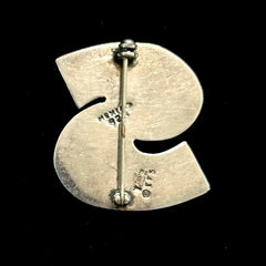 Mexico Vintage EFS Save The Children Letter S Pin Brooch