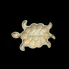 Vintage Sterling Silver Turtle Pin Brooch