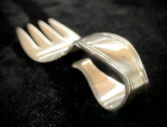 Tiffany & Co. Vintage Sterling Silver Baby Fork With Curved Handle