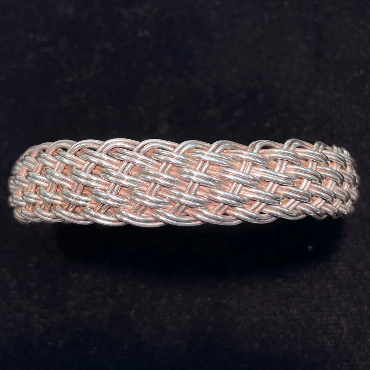 Nine West Sterling Silver Woven Bracelet