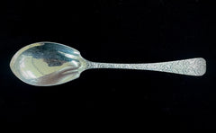 Tiffany & Co. Vintage Floral Sterling Silver Serving Spoon Monogrammed 8.75"