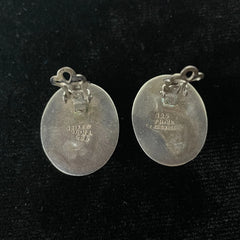 Mexico Vintage Sterling Silver TM-86 Ear-clip Earrings