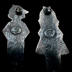 Mexico Vintage Sterling Silver Boy & Girl Brooch Pins