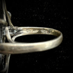JNY Vintage Sterling Silver Turquoise Ring Size 7.25