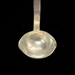 Vintage F.Ramirez Hecho En Mexico Blossom Pattern Sterling Silver Gravy Ladle 6"