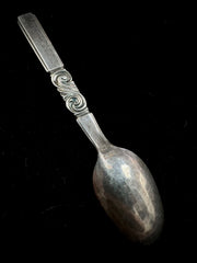 Georg Jensen Vintage Sterling Silver Scroll Mocha Spoon 3.5"