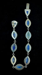 China BBJ 925 Sterling Silver Bracelet With Lapis Lazuli 7.5"