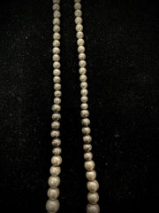 Vintage Sterling Silver Graduated Bead Necklace 18.5" (21.8 Grams)