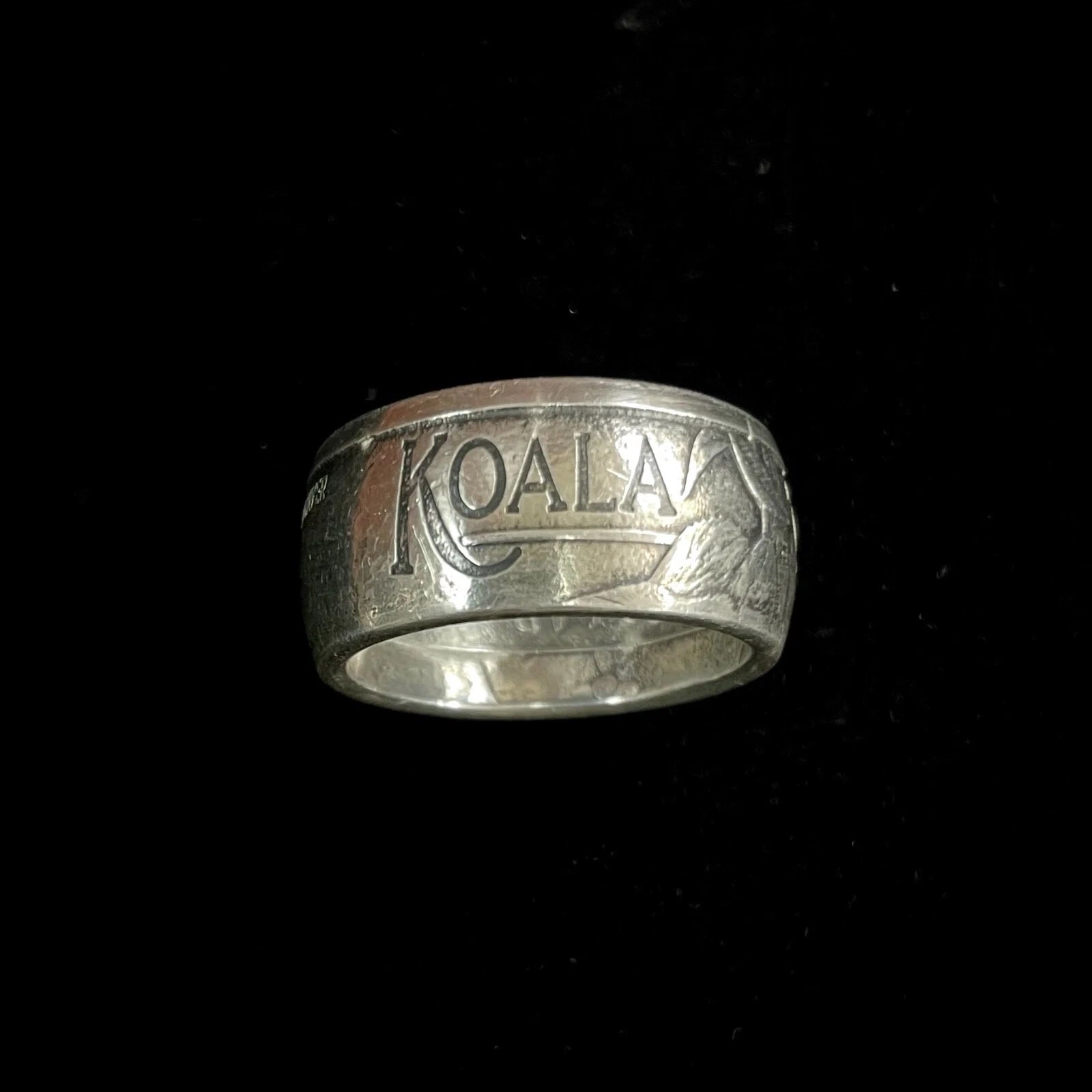 2022 Australian Koala .999 Pure Silver Coin Ring Size 10
