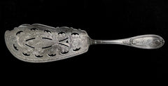 Olive By Tiffany & Co. Antique 19th Century Sterling Silver Etched Fish Server
