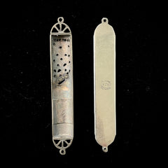 Vintage Sterling Silver Judaica Small Mezuzah Holder
