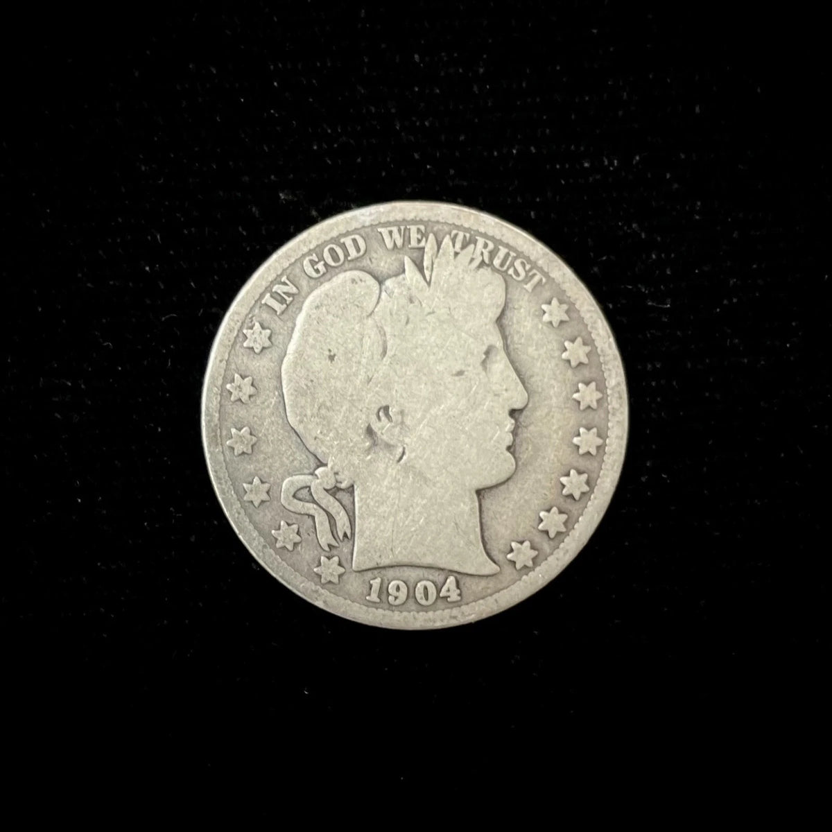 1904 O Barber Half Dollar 90% Silver Coin
