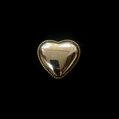 Mr Silverware Tiffany & Co. Sterling Silver & 18k Gold Heart Twist Brooch Pin