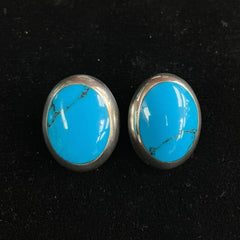 Mexico Vintage Sterling Silver TM-86 Ear-clip Earrings