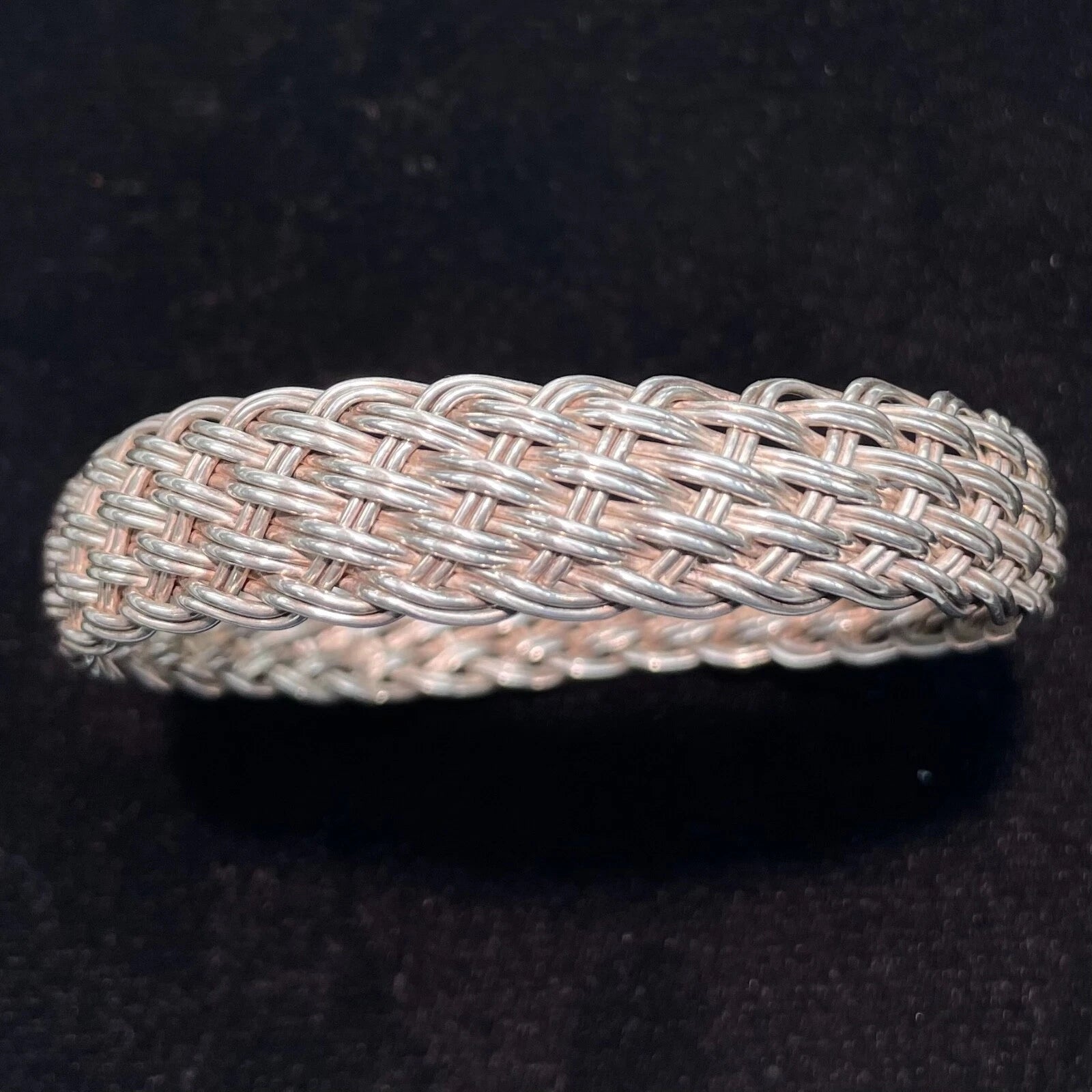 Nine West Sterling Silver Woven Bracelet